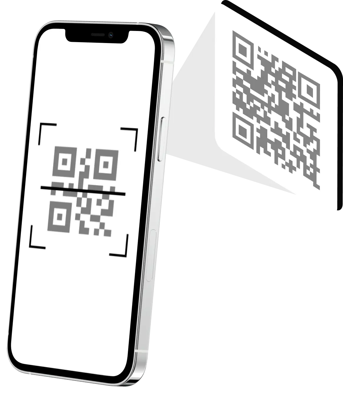 Phone with QR-code